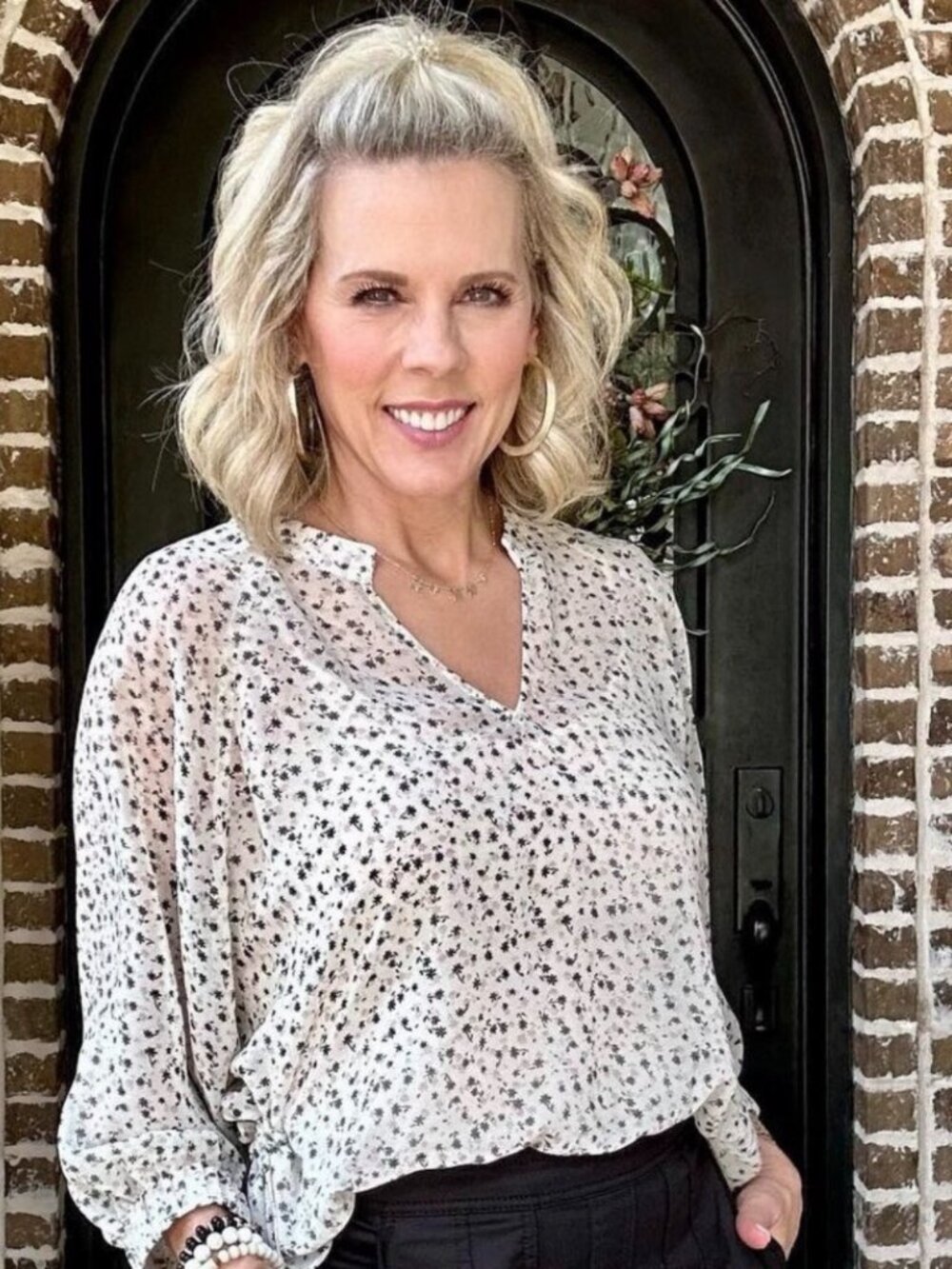 Cabi #8026 Gather Blouse Size XS